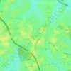 Mapa topográfico Suka Bangun, altitud, relieve