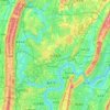 Mapa topográfico Liangjiang, altitud, relieve