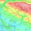Mapa topográfico Dilliec, altitud, relieve