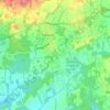 Mapa topográfico Ewhurst Green, altitud, relieve