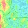 Mapa topográfico East Millbury, altitud, relieve