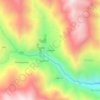 Mapa topográfico Chacpar, altitud, relieve