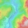 Mapa topográfico Termine di Cadore, altitud, relieve