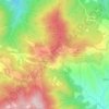 Mapa topográfico Passo della Consuma, altitud, relieve