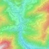 Mapa topográfico Anyós, altitud, relieve
