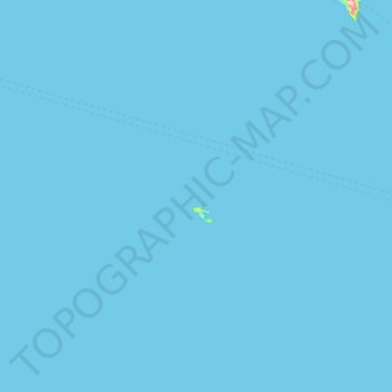 Mapa topográfico Pulau Gureda, altitud, relieve