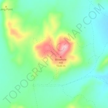 Mapa topográfico Nutty Putty Cave, altitud, relieve