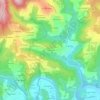 Mapa topográfico Champval, altitud, relieve