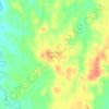 Mapa topográfico Bukit Bumi Raya, altitud, relieve