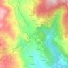 Mapa topográfico Cumieira, altitud, relieve