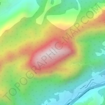 Mapa topográfico Petrópolis, altitud, relieve