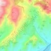 Mapa topográfico La Envía, altitud, relieve