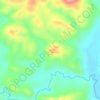 Mapa topográfico Gunung Resek, altitud, relieve