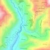 Mapa topográfico Rio Blanco, altitud, relieve