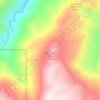 Mapa topográfico Beegum Peak, altitud, relieve