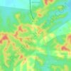 Mapa topográfico Nuevo Progreso (Kilometro 12), altitud, relieve