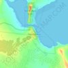 Mapa topográfico Sheshatshiu, altitud, relieve