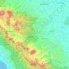 Mapa topográfico Pangkalan Jambu, altitud, relieve
