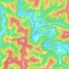 Mapa topográfico Carbide, altitud, relieve