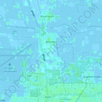 Mapa topográfico Finsterbuorren, altitud, relieve