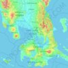 Mapa topográfico Grand Manille, altitud, relieve