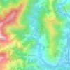 Mapa topográfico Torri Inferiore, altitud, relieve
