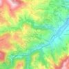 Mapa topográfico Le Charachon, altitud, relieve