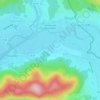Mapa topográfico La Chaviere, altitud, relieve