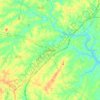 Mapa topográfico Salisbury, altitud, relieve