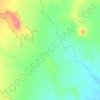 Mapa topográfico Valley of the Gods, altitud, relieve