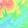 Mapa topográfico San Matías Tepetomatitlán, altitud, relieve