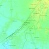 Mapa topográfico Kebonsari, altitud, relieve