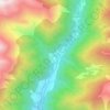 Mapa topográfico Llorts, altitud, relieve