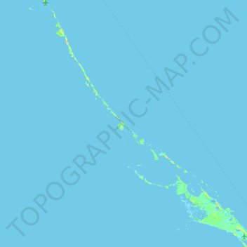Mapa topográfico Little Darby Island, altitud, relieve