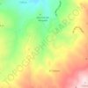 Mapa topográfico Las Menas de Serón, altitud, relieve