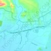 Mapa topográfico Kel. Kandai Dua, altitud, relieve