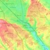 Mapa topográfico Luton, altitud, relieve