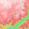 Mapa topográfico Bundanoon, altitud, relieve
