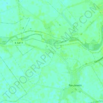 Mapa topográfico Kerstenbruch, altitud, relieve