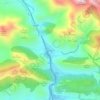 Mapa topográfico La Vid, altitud, relieve