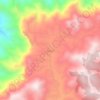 Mapa topográfico Gajah, altitud, relieve