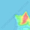 Mapa topográfico Godrevy Point, altitud, relieve