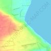 Mapa topográfico St. Francis Bay, altitud, relieve