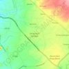 Mapa topográfico Kecamatan Jonggat, altitud, relieve