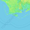 Mapa topográfico Saint Vincent Island, altitud, relieve