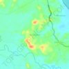 Mapa topográfico Batu Lappa, altitud, relieve