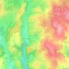 Mapa topográfico Neuvialle, altitud, relieve
