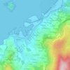 Mapa topográfico A Estivada, altitud, relieve