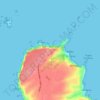 Mapa topográfico Faro de Cabo de Peñas, altitud, relieve
