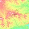 Mapa topográfico Garanhuns, altitud, relieve
